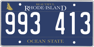 RI license plate 993413