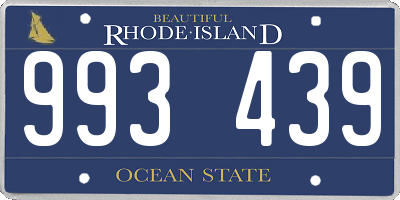 RI license plate 993439