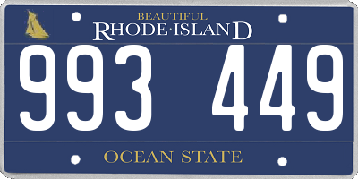 RI license plate 993449