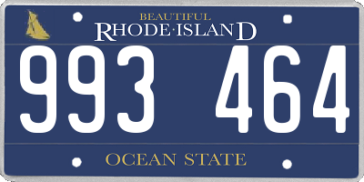 RI license plate 993464