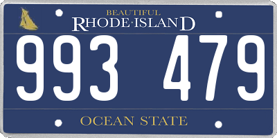 RI license plate 993479