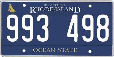 RI license plate 993498