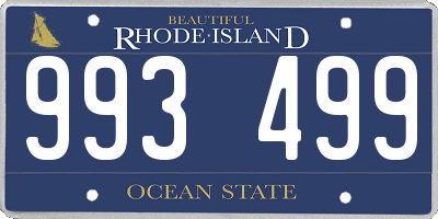 RI license plate 993499