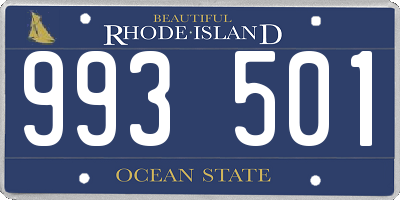 RI license plate 993501