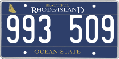 RI license plate 993509