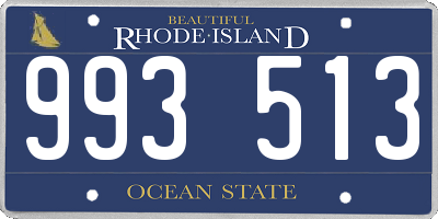 RI license plate 993513