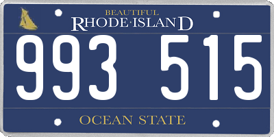 RI license plate 993515