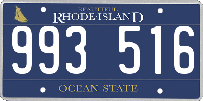 RI license plate 993516