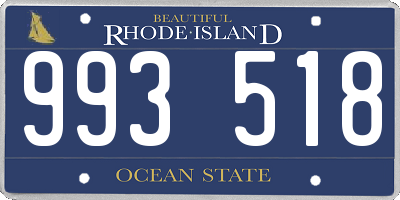 RI license plate 993518