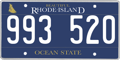 RI license plate 993520