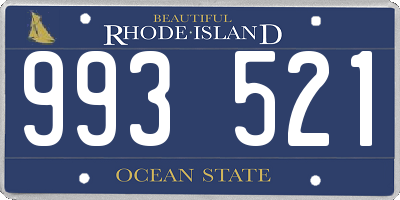 RI license plate 993521