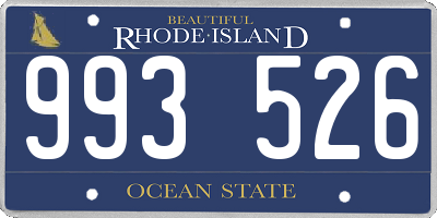 RI license plate 993526