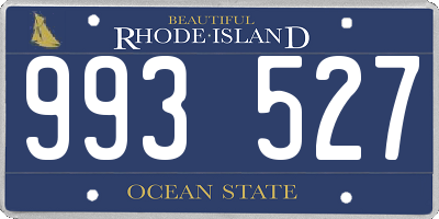 RI license plate 993527