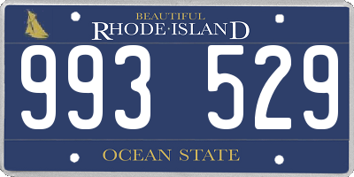 RI license plate 993529