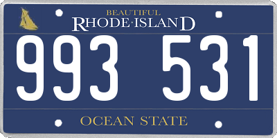 RI license plate 993531