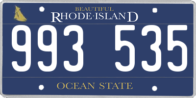 RI license plate 993535