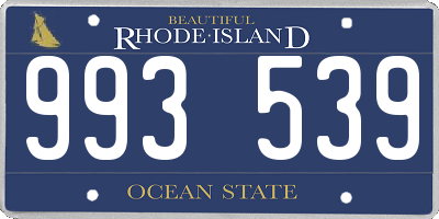 RI license plate 993539