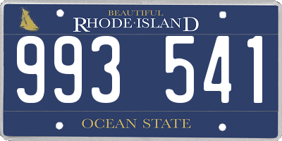 RI license plate 993541