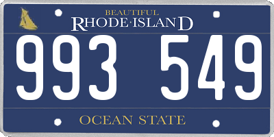 RI license plate 993549