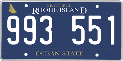 RI license plate 993551