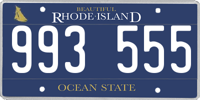 RI license plate 993555