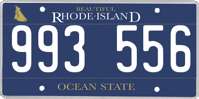 RI license plate 993556