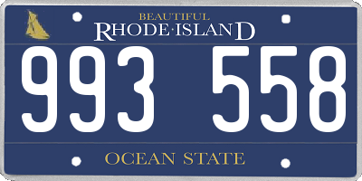 RI license plate 993558