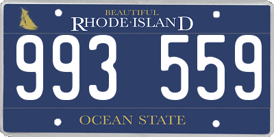 RI license plate 993559