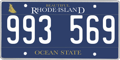 RI license plate 993569