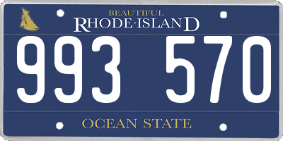 RI license plate 993570