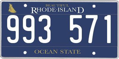 RI license plate 993571