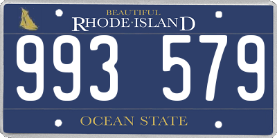 RI license plate 993579
