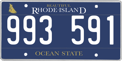 RI license plate 993591