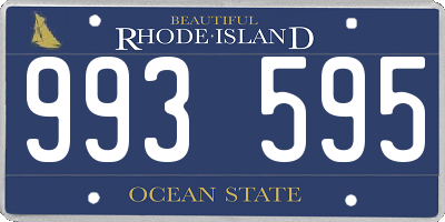 RI license plate 993595