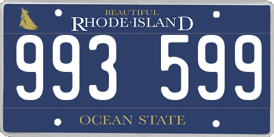 RI license plate 993599