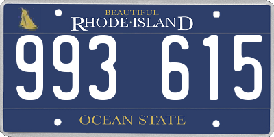 RI license plate 993615
