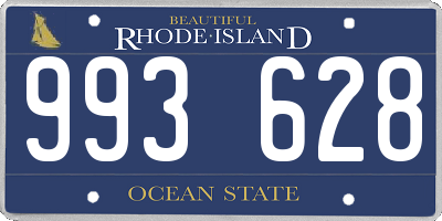 RI license plate 993628