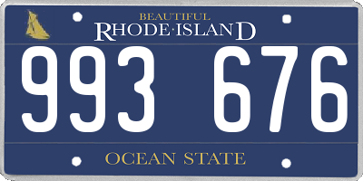 RI license plate 993676