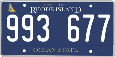 RI license plate 993677