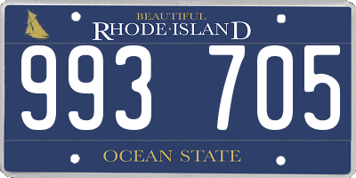 RI license plate 993705