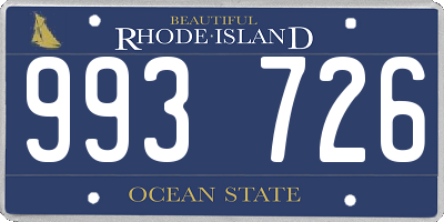 RI license plate 993726