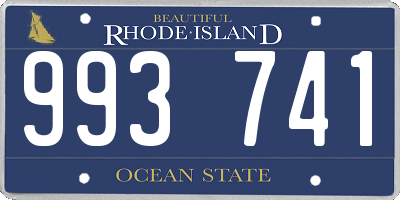 RI license plate 993741