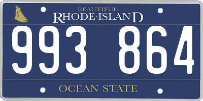 RI license plate 993864