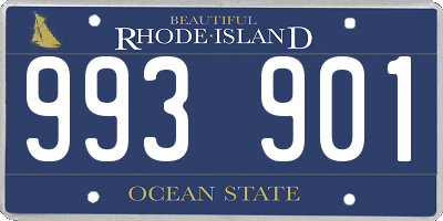 RI license plate 993901