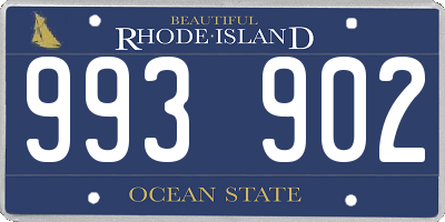 RI license plate 993902