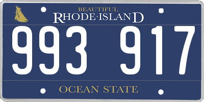 RI license plate 993917