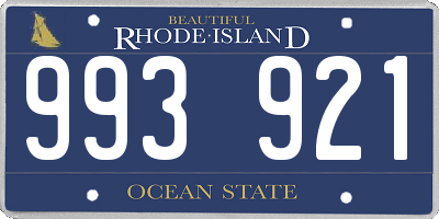 RI license plate 993921