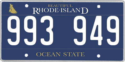 RI license plate 993949