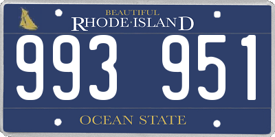 RI license plate 993951