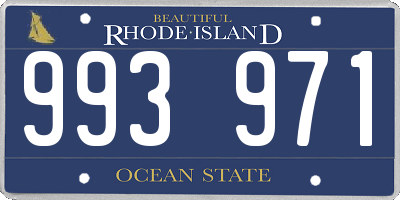 RI license plate 993971